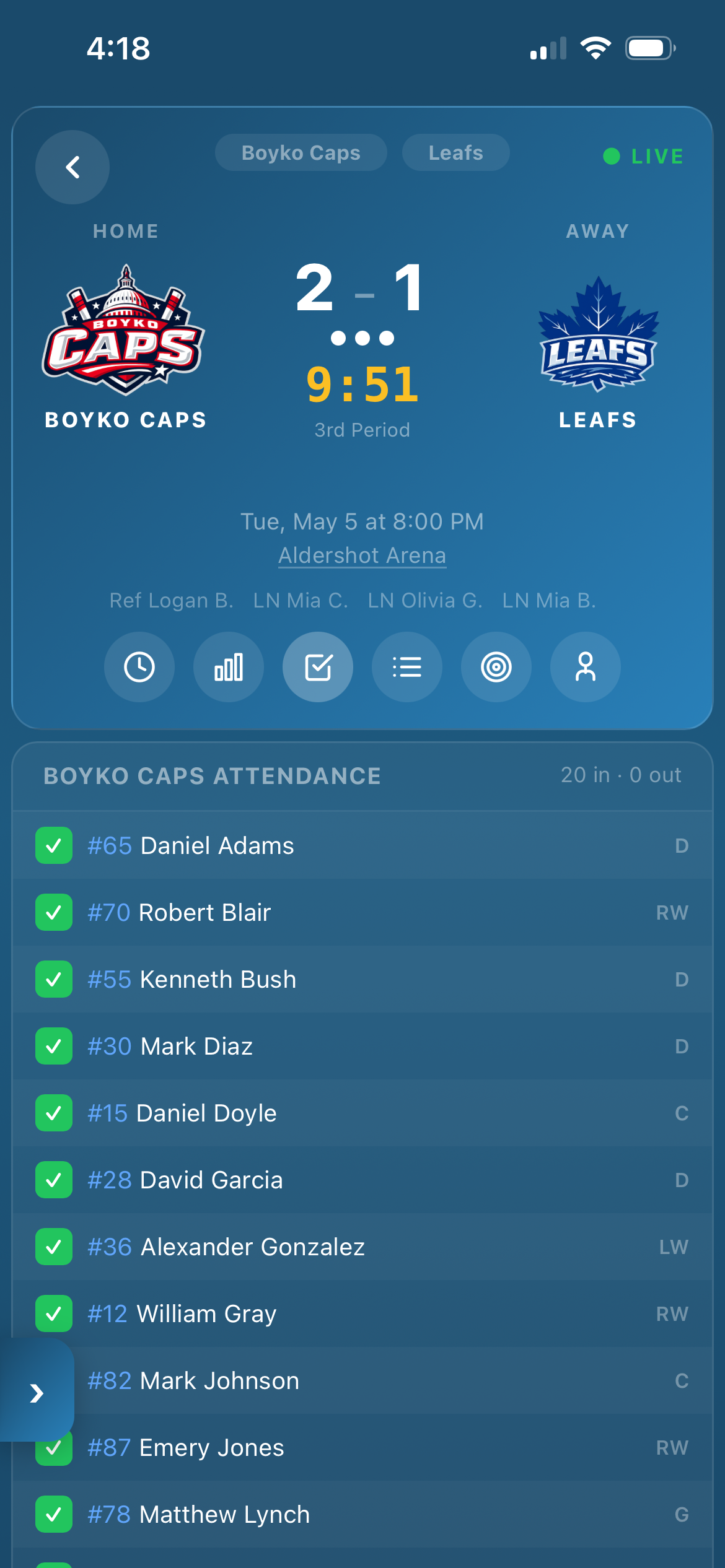 Game Night Attendance